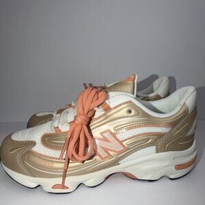 New Balance 1000 Low Top Lace-Up Brown/Orange/White Kids 7 M GC1000FP